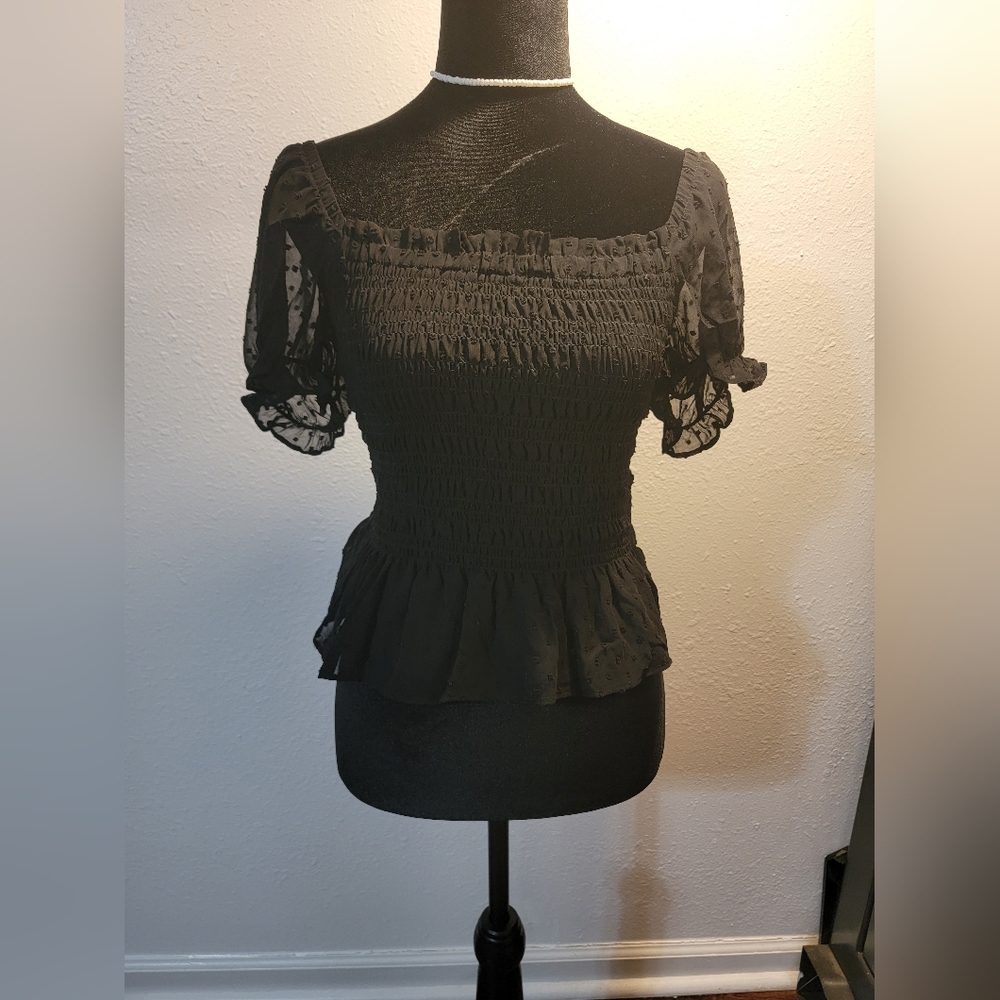 Black Cinched Top